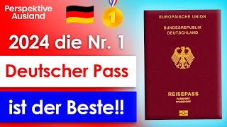 Deutscher Reisepass auf Platz 1 im globalen Vergleich [upl. by Dempster]