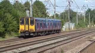 Trains at Welham Green 110715 [upl. by Yenal96]