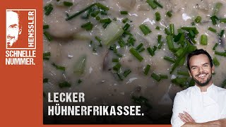 Schnelles Hühnerfrikassee Rezept von Steffen Henssler [upl. by Cordelie973]