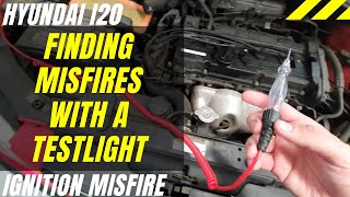 Finding an ignition misfire with a test light  Hyundai Getz running rough [upl. by Leidba]