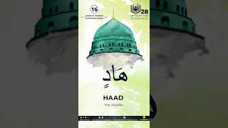 Names of Muhammad PBUH 16 Haad Meaning The Leader IslamicInstituteOnline IIO [upl. by Ecinerev14]