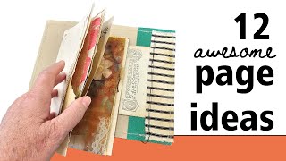 12 junk journal page ideas for 2024 junkjournalideas [upl. by Bronez]