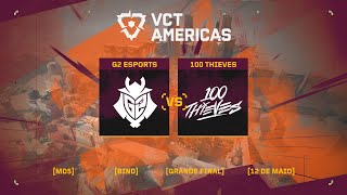 100 Thieves x G2 Esports Mapa 1 Bind  VCT Americas [upl. by Aleakam]