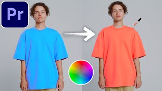 How to Easily Change Shirt or Object Color in Adobe Premiere Pro CC Tutorial [upl. by Eyma]