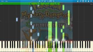 PMD Explorers of the Sky  Memories Returned Piano Arrangement Piano Arrangement Synthesia [upl. by Ecirtnas224]