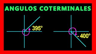 ✅👉 Angulos Coterminales Positivos y Negativos [upl. by Cathlene]