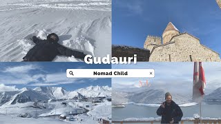 5 Winter in Georgia Gudauri Ski Resort Costs Snowboarding For the First Time amp Review [upl. by Aneetsyrk]