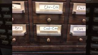 quotOLD SCHOOLquot Library Card Catalog [upl. by Mattheus670]