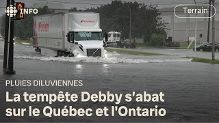 Des secteurs inondés à Montréal  Dabord linfo [upl. by Helve]