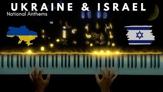 🇺🇦 🇮🇱 Ukraine amp Israel  National Anthems  Piano Cover Sheet Music [upl. by Gautier]