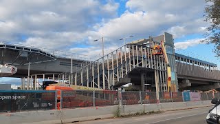 The brand new elevated Parkdale station update [upl. by Airetnahs468]