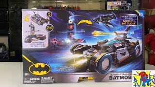 Ultimate Transforming Batmobile Spin Master 2 in 1 Batcave Playset Batman 85th Anniversary Amazon DC [upl. by Golliner930]