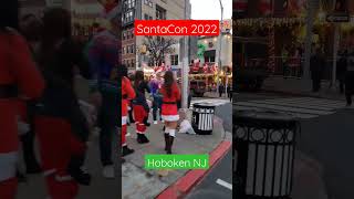 SantaCon Hoboken NJ 2022 santacon christmas hoboken [upl. by Gytle]