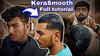 Kerasmooth treatment kaise kare  dekhe full video step by step  keratin rebonding [upl. by Rabaj]