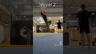 Levels of flipping backwards flip backflip [upl. by Dalohcin]