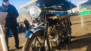 1955 VINCENT Series D Rapide FOR SALE from Silverstone Auctions  KEMPTON PARK Motorcycle Autojumble [upl. by Walt]