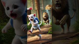 Kitten Left His Home Because of Angry Dad cat katten cats cartoon ai katt cute [upl. by Nayllij]