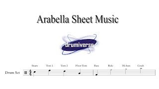 Arabella By Arctic Monkeys  Drum Score Request 5 [upl. by Tandie]