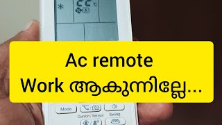 ac remote work ആകുന്നില്ലേ [upl. by Eiramlatsyrc]