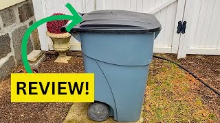 Rubbermaid Brute Rollout Trash Can review [upl. by Oicnaneb323]