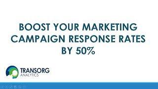 Webinar How to get a 2X lift in campaign response rates [upl. by Haimes916]