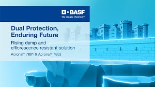 BASF  Acronal® 7802 and Acronal® 7801 a rising damp and efflorescence solution [upl. by Sile]