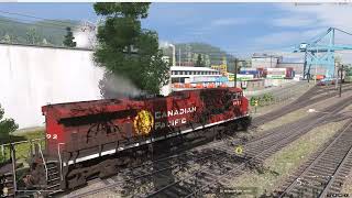 Trainz Railroad Simulator 2022 TRS22  GE AC4400CW  Steel Delivery  4K UHD [upl. by Panta]