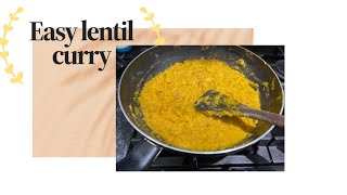 Easy and tasty lentil curry perfect for autumn [upl. by Nannerb]