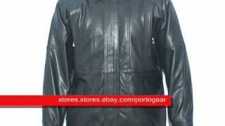 Black Leather zipper coat wit quality cow grain leather best fit [upl. by Fawna458]