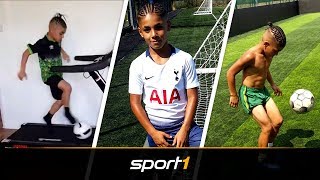 LaufbandMessi TottenhamWunderkind geht im Netz viral  SPORT1 [upl. by Bergquist]