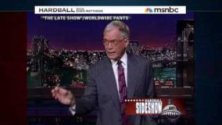 David Letterman Conan O Brian Jay Leno Sarah Palin Hardball [upl. by Spike507]