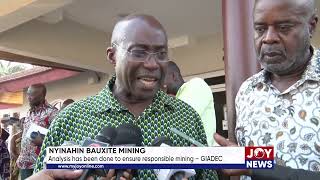 Nyinahin bauxite mining Analysis has been done to ensure responsible mining – GIADEC [upl. by Gunzburg]