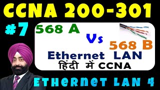 Cross cable and Straight cable in Networking  568a vs 568b  Ethernet LAN 4  CCNA 200301 Video 7 [upl. by Sacksen227]