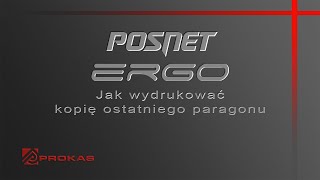 Kasa fiskalna Posnet Ergo online  jak wydrukować kopię ostatniego paragonu [upl. by Surtemed]