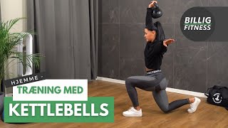 Kettlebell øvelser Top 5 kettlebell øvelser til ben og baller Hjemmetræning med kettlebell [upl. by Magena747]