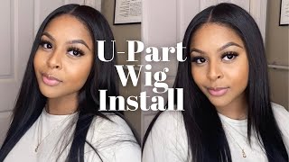 Natural UPart Wig Install  Super quick and easy [upl. by Draper]