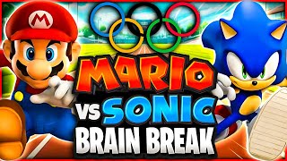 Mario vs Sonic Olympics Brain Break  Just Dance  Brain Breaks for Kids  Danny GoNoodle [upl. by Naj]