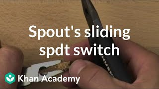 Spouts sliding SPDT switch  Homemade robots  Electrical engineering  Khan Academy [upl. by Ellesor502]