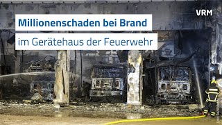 Millionenschaden bei Brand der Feuerwehr Stadtallendorf [upl. by Namurt173]