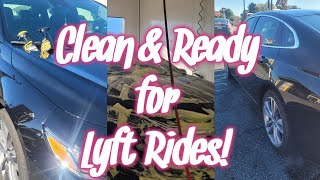 Keeping my Lyft car fresh Car detailing for Drivers [upl. by Oned]