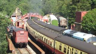 Trains at Goathland Hogsmeade Station [upl. by Springer]