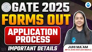 GATE 2025 Notification Out  GATE Exam Application Process with Important Details  Juhi Mam JRFAdda [upl. by Hoffer975]