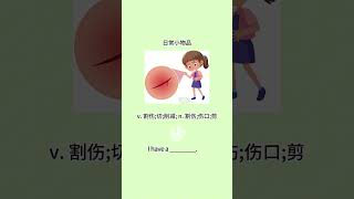 一些伤口的英语表达 learningenglish koreanlanguage english [upl. by Norbert52]