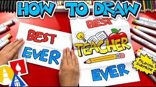 How To Draw The Best Teacher Ever Folding Surprise [upl. by Airemahs]