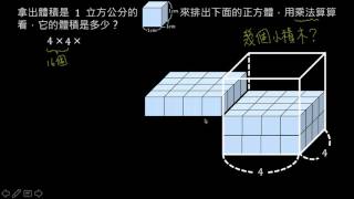 01 認識正方體的體積公式 [upl. by Eissej892]