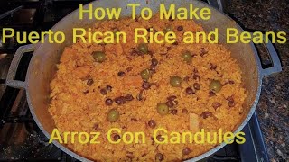 How To Make Puerto Rican Rice Arroz Con Gandules [upl. by Chlo]