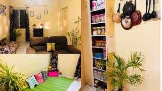 Small House Tour  Indian House Decor  1 BHK Rented Flat Organisation [upl. by Ralston]