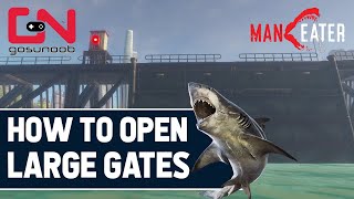 Maneater How to Open Large Gates  Tips amp Tricks [upl. by Airdnalahs]