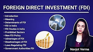 Foreign Direct Investment  FDI  Foreign Investment Policy India  Foreign Investment Routes [upl. by Stanfield]