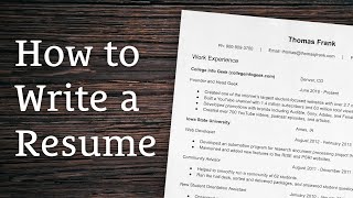 8 Tips for Writing a Winning Resume [upl. by Gonyea748]